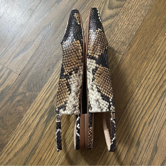 Madewell The Margot Slingback Flat in Snake Embossed Leather Women’s 7.5 - Picture 6 of 10